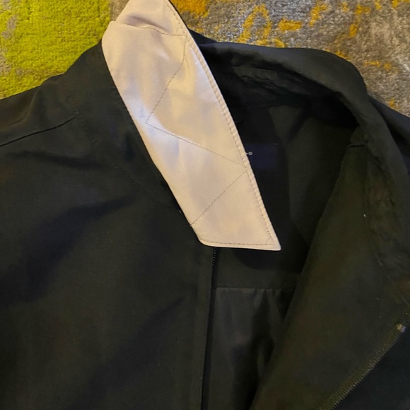 Dockers black weather resistant zip jacket with tan accents, men’s L - Picture 4 of 5